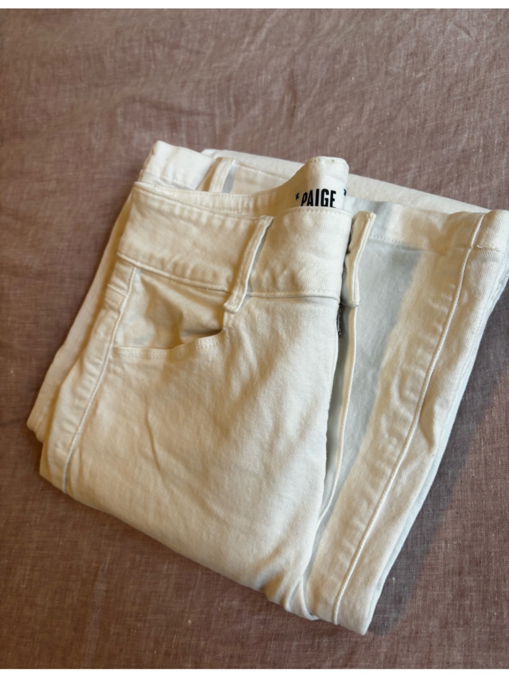 Paige Harper White Jeans 26
